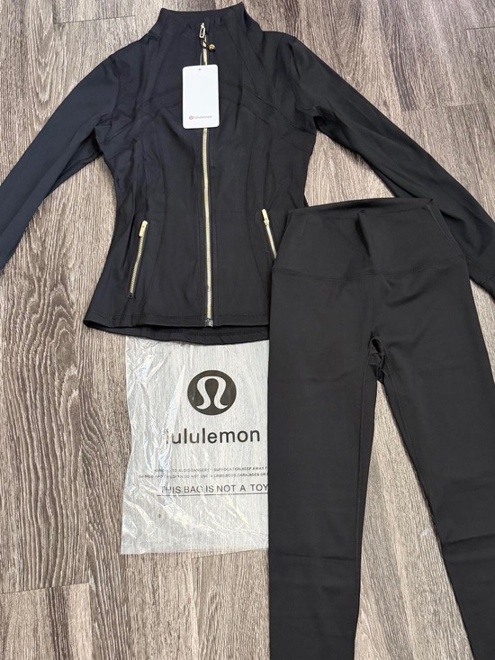 lululemon athletica Pants - lululemon athletica Black Athletic Jacket & High-Rise Leggings Set